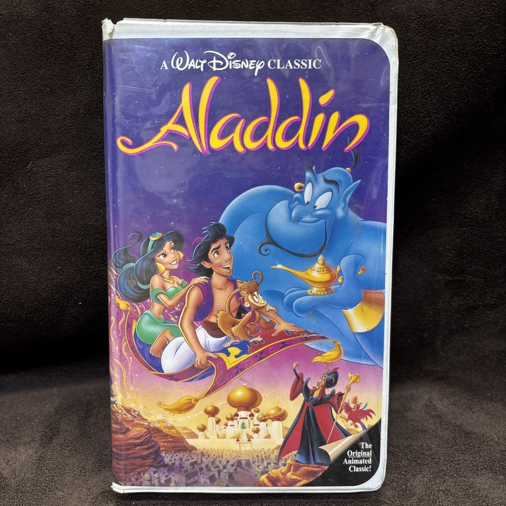 Walt Disney's Aladdin VHS Tape RARE Black Diamond Classic #1662